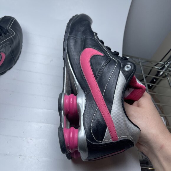 Nike Shox Condundrum Running Shoes Pink Black 407989-004 Womens 11 (Read) - Picture 11 of 16